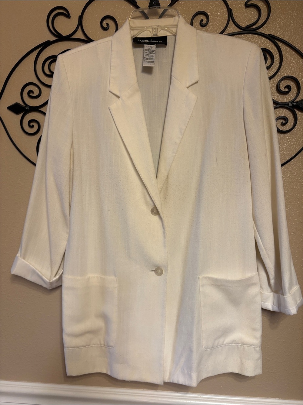 Sag Harbor Cream Women's Blazer Jacket